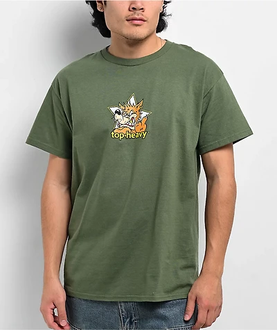 Top Heavy Dog House Green T-Shirt