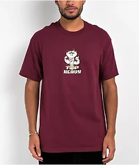 Top Heavy Hard Wear Burgundy T-Shirt