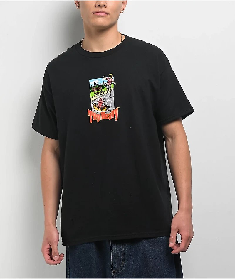 Top Heavy Hopscotch Black T-Shirt