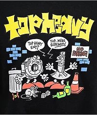 Top Heavy Screwed Black T-Shirt