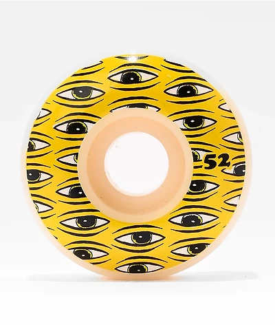 Toy Machine All Seeing 52mm 99a White Skateboard Wheels