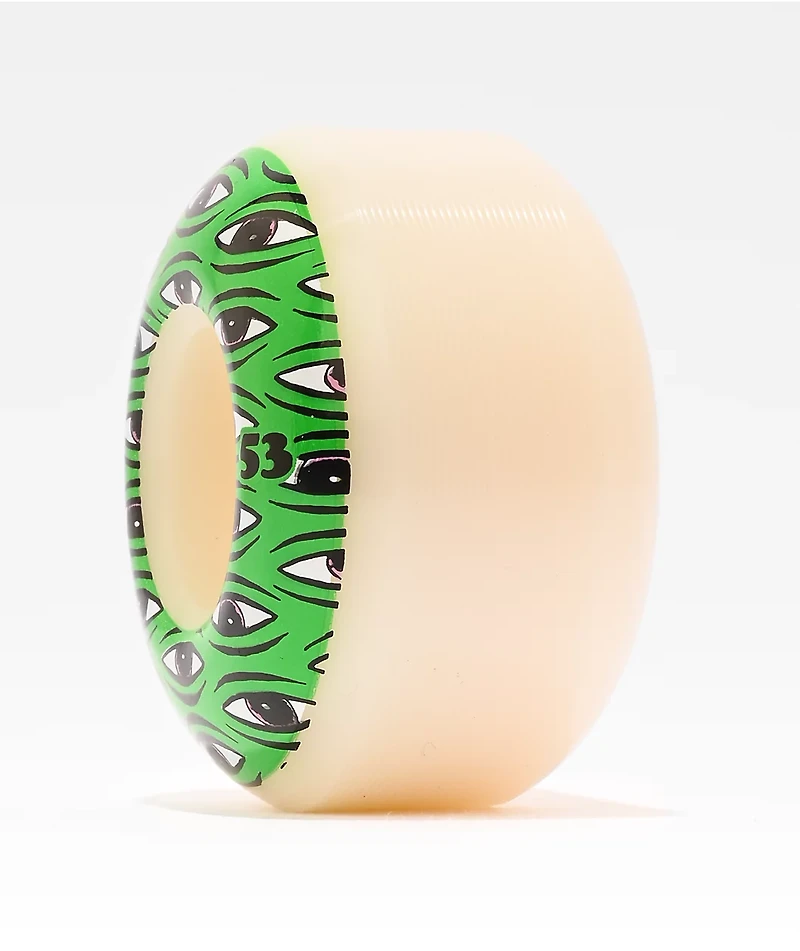 Toy Machine All Seeing 53mm 99a White Skateboard Wheels