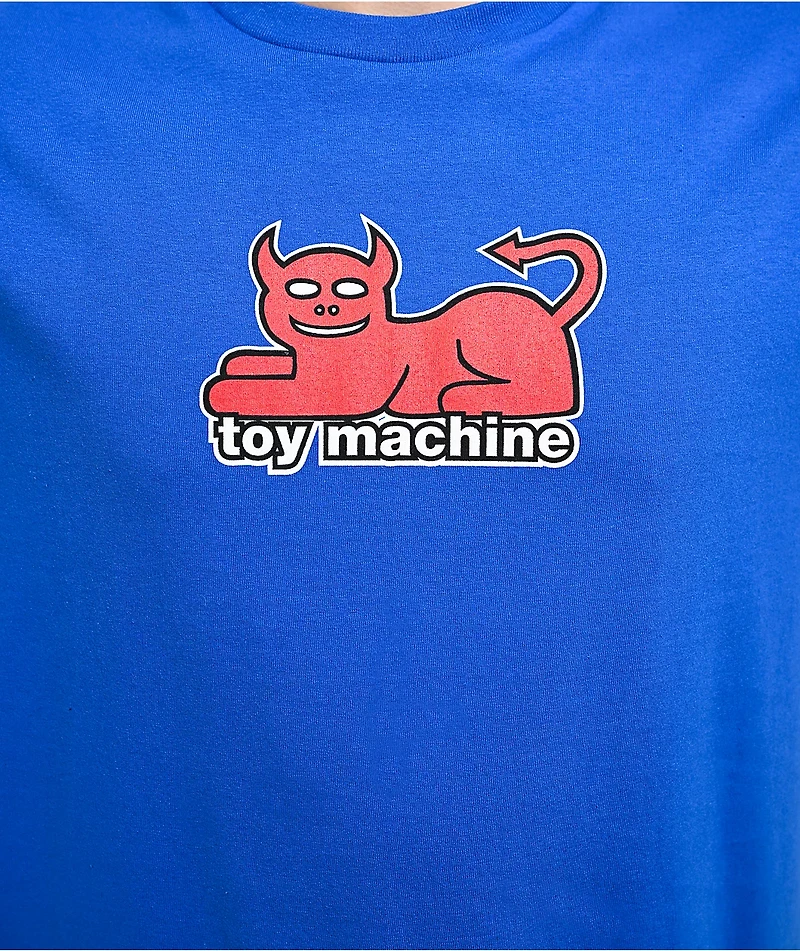 Toy Machine Devil Cat Blue T-Shirt
