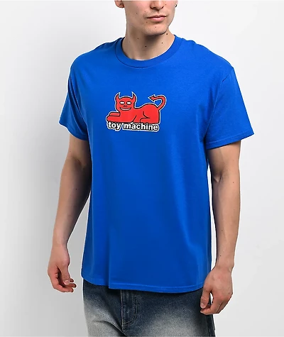 Toy Machine Devil Cat Blue T-Shirt