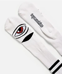 Toy Machine Eye White Crew Socks