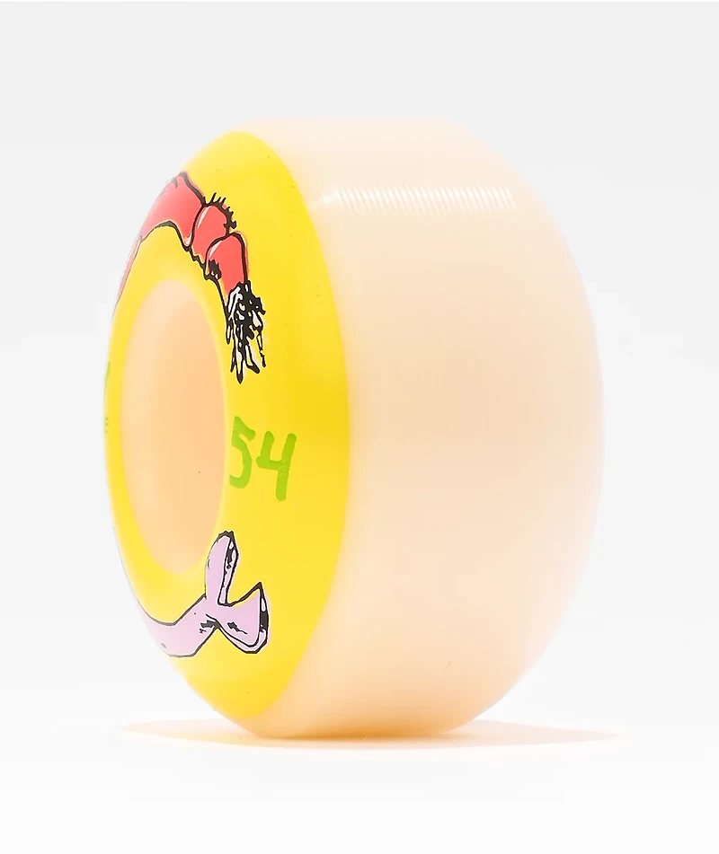 Toy Machine FOS Arms 54mm 99a White Skateboard Wheels