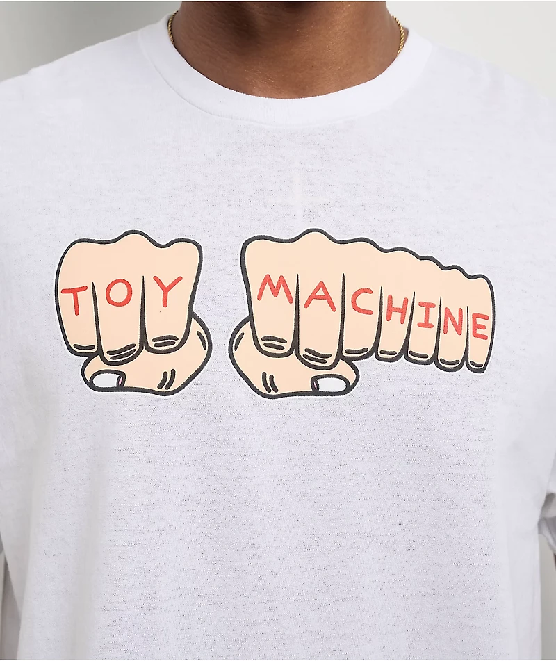 Toy Machine Fists White T-Shirt