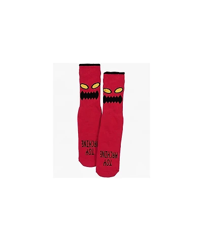 Toy Machine Monster Red Crew Socks