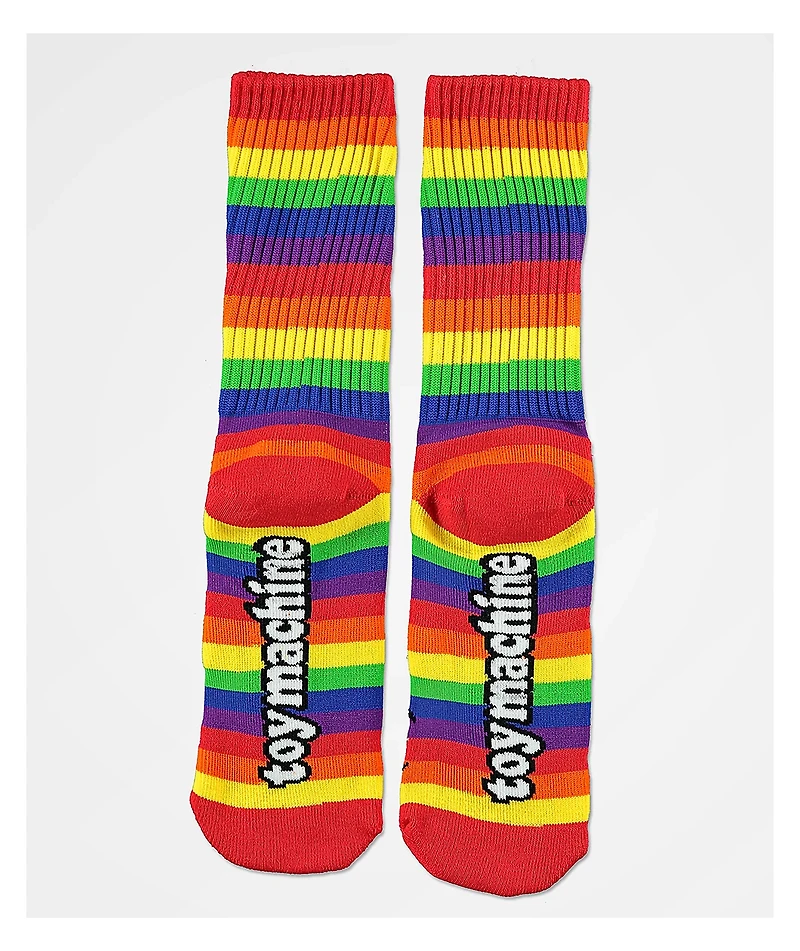Toy Machine Sect Eye Rainbow Crew Socks