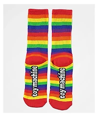 Toy Machine Sect Eye Rainbow Crew Socks