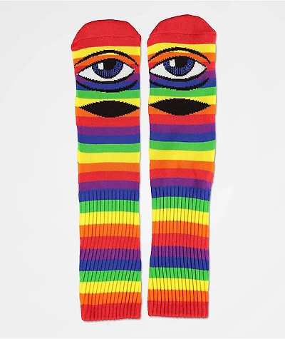 Toy Machine Sect Eye Rainbow Crew Socks