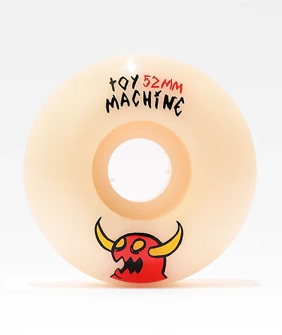 Toy Machine Sketchy Monster 52mm 99a White Skateboard Wheels