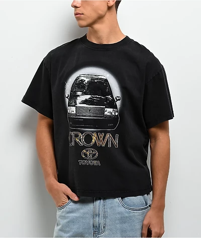 Toyota Royal Crown Black Wash Boxy T-Shirt