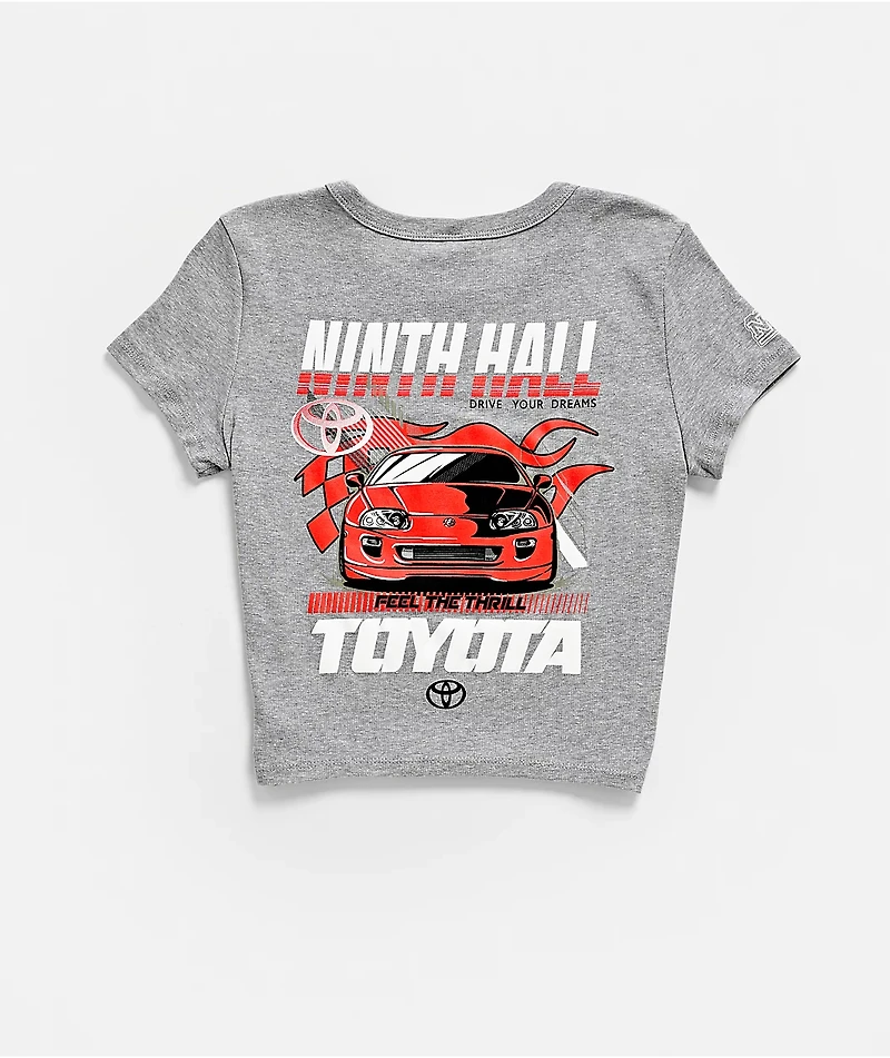 Toyota x Ninth Hall The Thrill Grey Crop T-Shirt