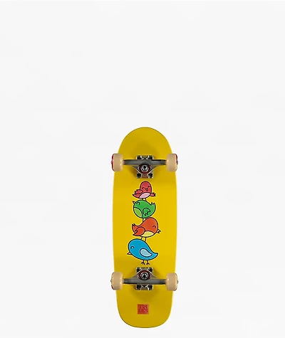 Tricks Kids Birds 8.25" Soft Top Skateboard Complete