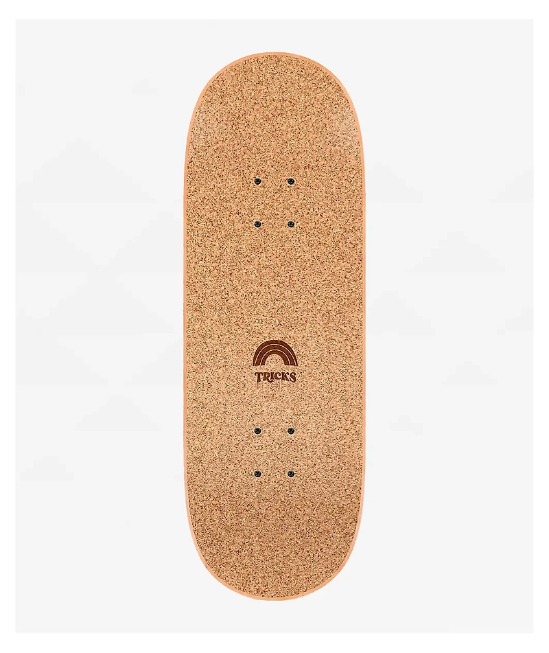 Tricks Kids Yin Yang Flowers 7.87" Skateboard Complete