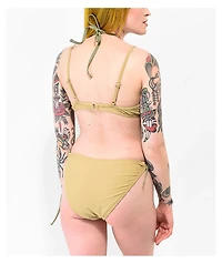 Trillium Izzy Beige High Leg Bikini Bottom