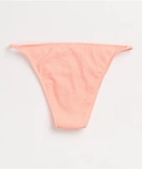 Trillium Kenni Pink Smocked Cheeky Bikini Bottom