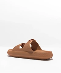 Trillium Maura Tan Slide Sandals