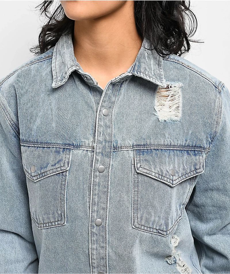 Trio Urban Smiley Blue Denim Jacket