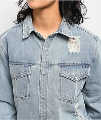 Trio Urban Smiley Blue Denim Jacket