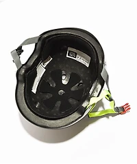 Triple Eight Dual Certified Black Zest Gloss Skateboard Helmet
