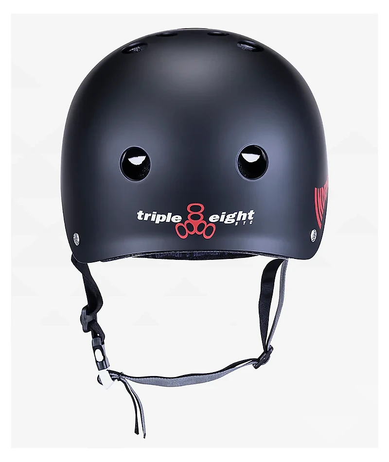 Triple Eight x Independent Dual Certified Sweatsaver Black Skateboard Helmet