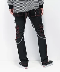 Tripp NYC No Excuses Black & Red Bondage Pants
