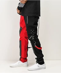 Tripp NYC Split Red & Black Bondage Pants