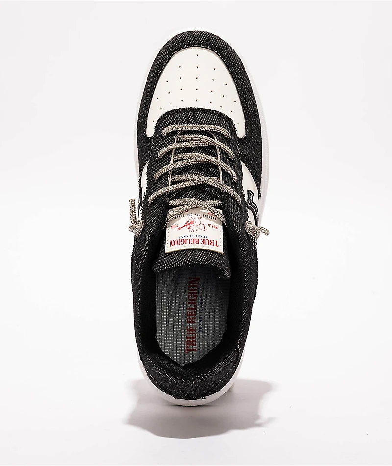 True Religion Allison White & Black Shoes
