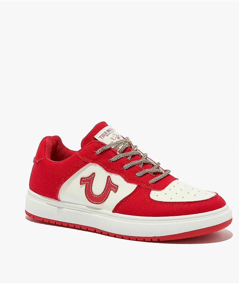 True Religion Allison White & Red Shoes