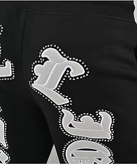 True Religion Applique Black Sweatpants