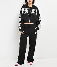 True Religion Applique Black Sweatpants