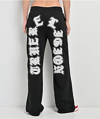True Religion Applique Black Sweatpants