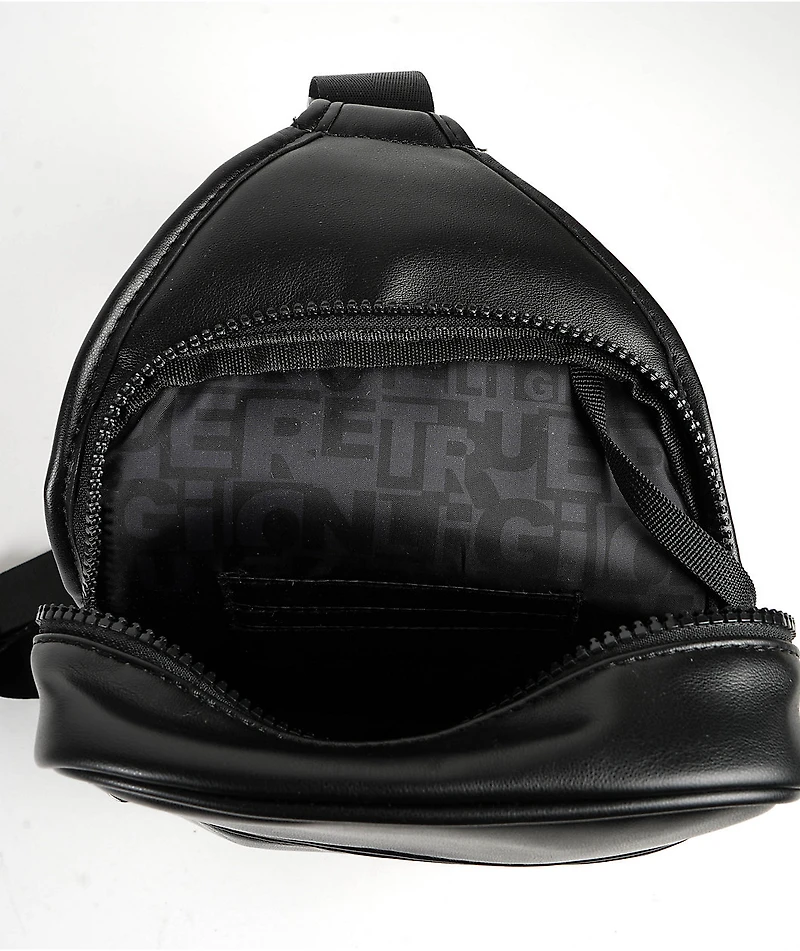 True Religion Bank Black Sling Bag