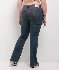 True Religion Becca Big T Twilight Indigo Mid Rise Bootcut Jeans