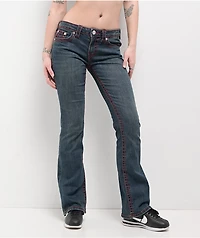 True Religion Becca Big T Twilight Indigo Mid Rise Bootcut Jeans