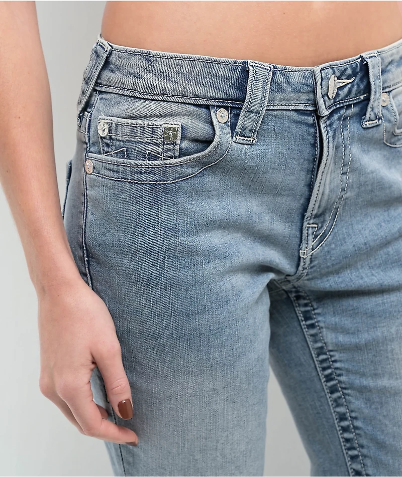 True Religion Becca Peak Spot Mid Rise Bootcut Jeans