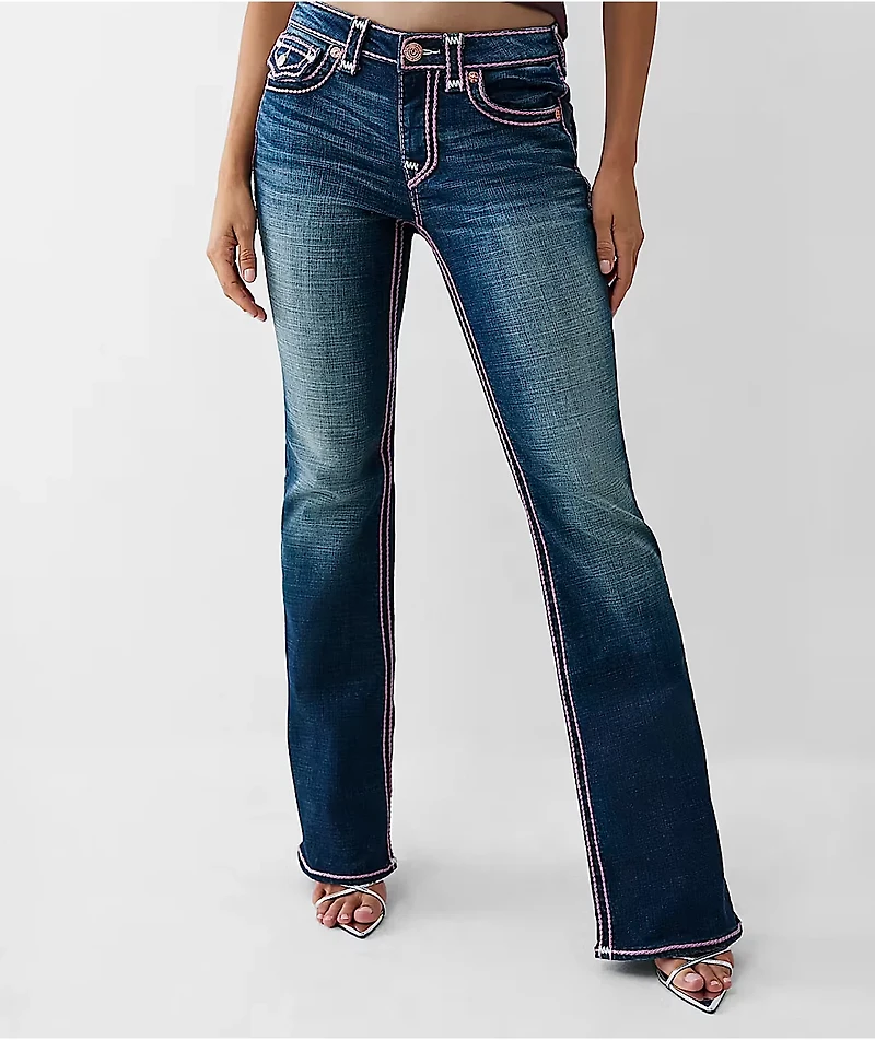 True Religion Becca Rope Stitch Jazz Lounge Wash Bootcut Jeans