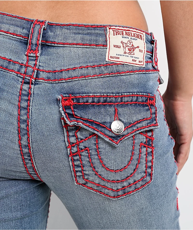True Religion Becca Super T Blue Wash Bootcut Jeans