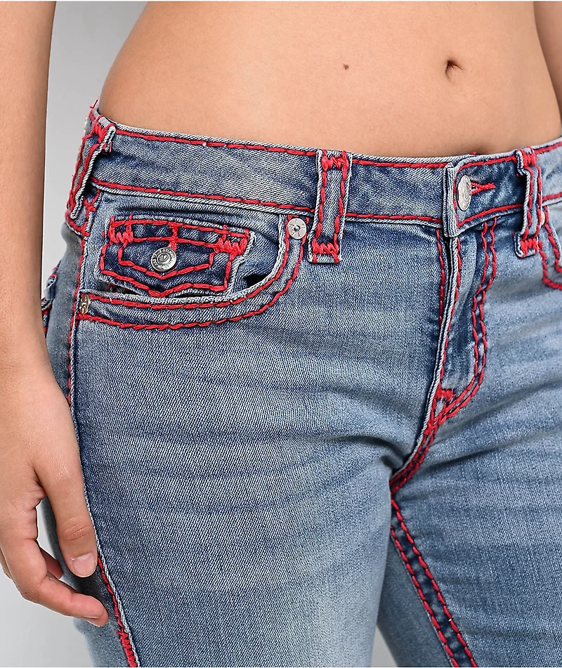True Religion Becca Super T Blue Wash Bootcut Jeans