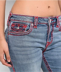 True Religion Becca Super T Blue Wash Bootcut Jeans