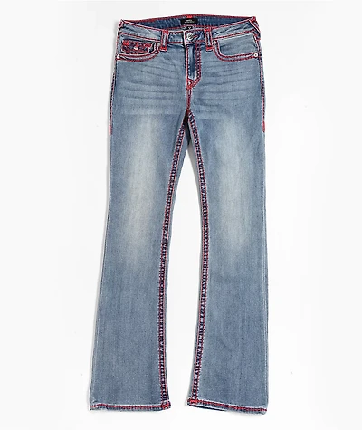 True Religion Becca Super T Blue Wash Bootcut Jeans