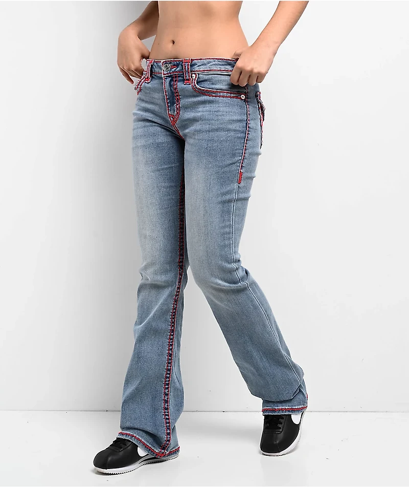 True Religion Becca Super T Blue Wash Bootcut Jeans