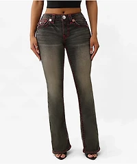 True Religion Becca Super T Compass Trail Wash Bootcut Jeans