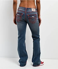 True Religion Becca Super T Laguna Tide Mid Rise Bootcut Jeans