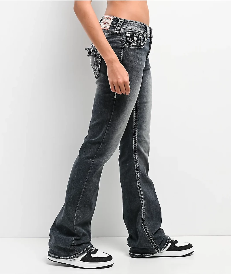 True Religion Becca Super T Mid Rise Bootcut Dark Wash Jeans