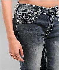 True Religion Becca Super T Mid Rise Bootcut Dark Wash Jeans
