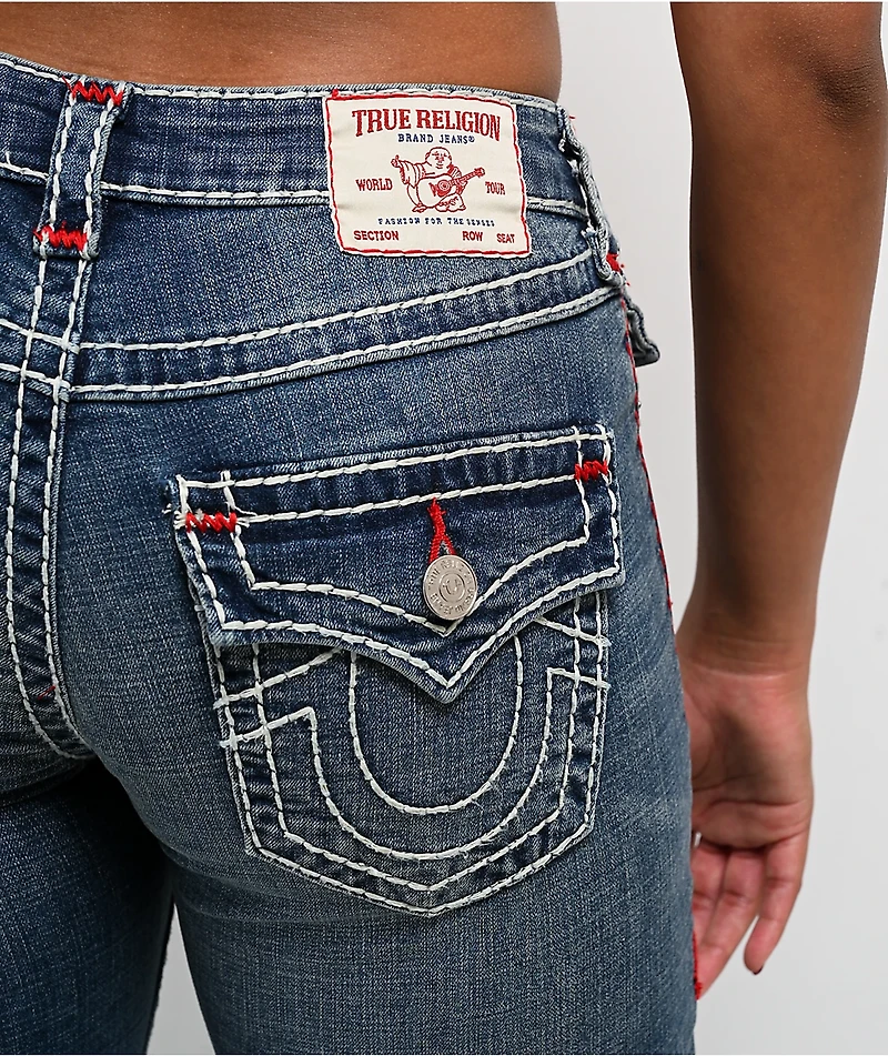 True Religion Becca Super T Orchid Breeze Mid Rise Bootcut Jeans