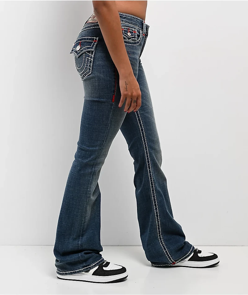 True Religion Becca Super T Orchid Breeze Mid Rise Bootcut Jeans